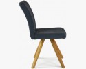 Krzesło nogi dębowe, ciemnoniebieskie, easy clean Paris , {PARENT_CATEGORY_NAME - 4