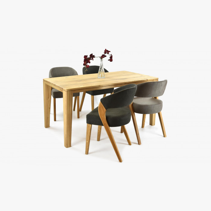 Luksusowe krzesła do jadalni z drewna dębowego Almondo oraz stół z drewna dębowego York dla 4-8 osób , {PARENT_CATEGORY_NAME - 3