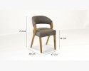 Luksusowe krzesła do jadalni z drewna dębowego Almondo oraz stół z drewna dębowego York dla 4-8 osób , {PARENT_CATEGORY_NAME - 6