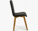 Krzesło z prawdziwej skóry w kolorze czarnym-Arosa , {PARENT_CATEGORY_NAME - 4