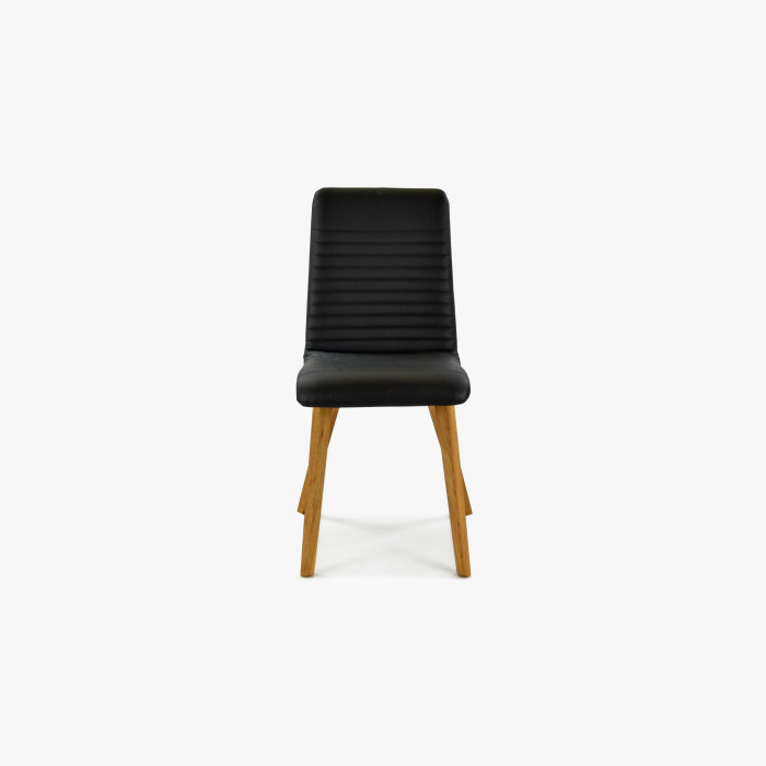 Krzesło z prawdziwej skóry w kolorze czarnym-Arosa , {PARENT_CATEGORY_NAME - 5