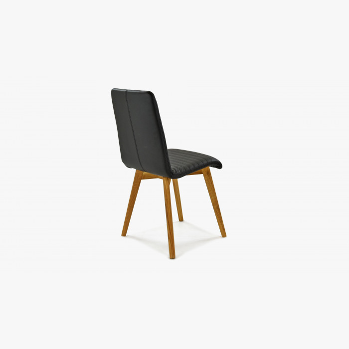 Krzesło z prawdziwej skóry w kolorze czarnym-Arosa , {PARENT_CATEGORY_NAME - 6