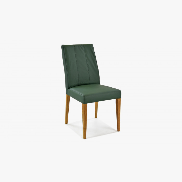 Krzesło do jadalni skóra naturalna - zielone Klaudia , {PARENT_CATEGORY_NAME - 3