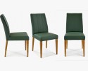 Krzesło do jadalni skóra naturalna - zielone Klaudia , {PARENT_CATEGORY_NAME - 7