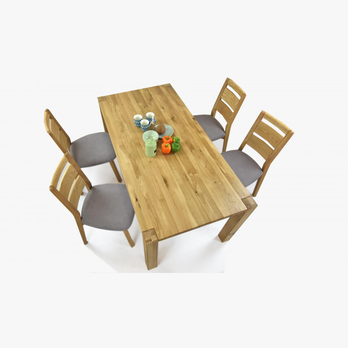 Zestaw do jadalni z litego drewna: stół Koszyce + krzesła Virginia , {PARENT_CATEGORY_NAME - 13