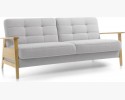 Sofa z drewnianymi podłokietnikami i funkcją spania, Olaf więcej kolorów , {PARENT_CATEGORY_NAME - 6
