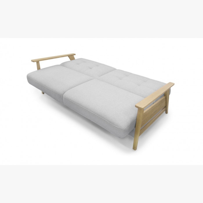 Sofa z drewnianymi podłokietnikami i funkcją spania, Olaf więcej kolorów , {PARENT_CATEGORY_NAME - 2