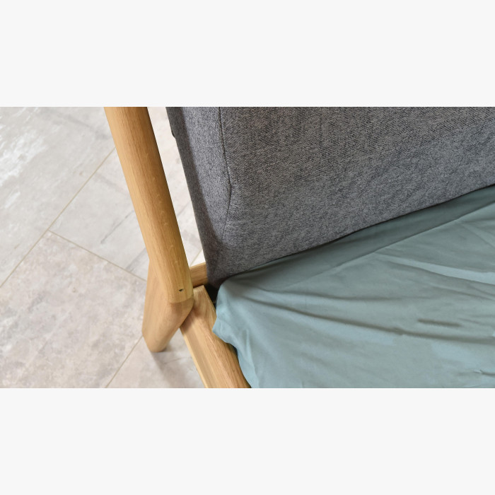 Luksusowe łóżko dębowe na nogach Milenium 160 x 200 cm , {PARENT_CATEGORY_NAME - 5