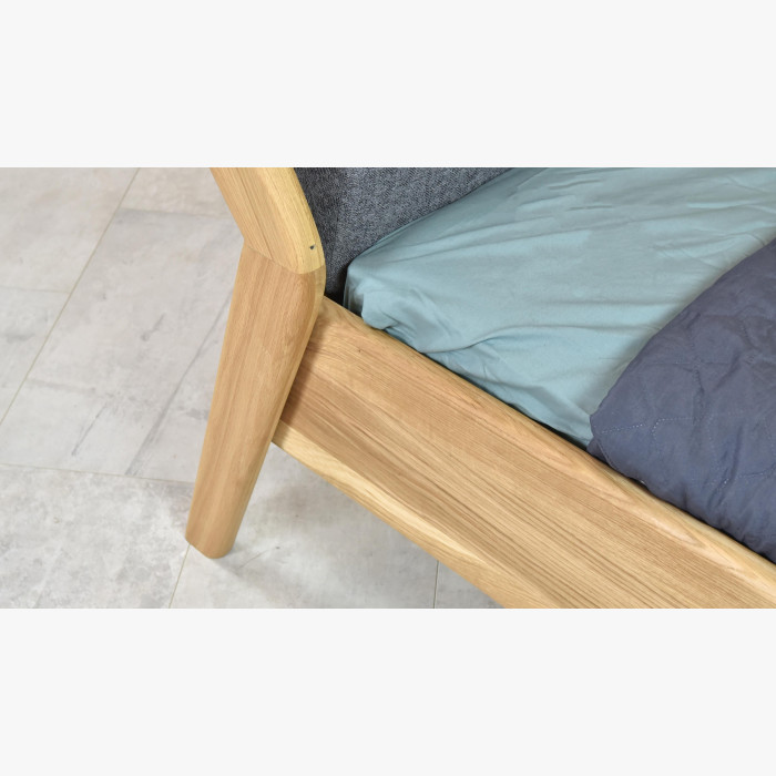 Luksusowe łóżko dębowe na nogach Milenium 160 x 200 cm , {PARENT_CATEGORY_NAME - 9