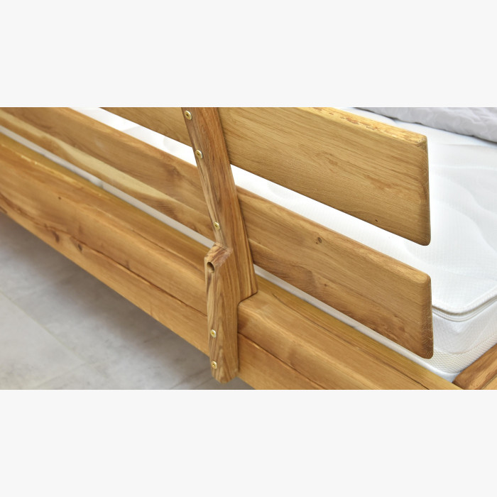 Nowoczesne łóżko z litego dębu na nogach, Laura 160 x 200 cm , {PARENT_CATEGORY_NAME - 6