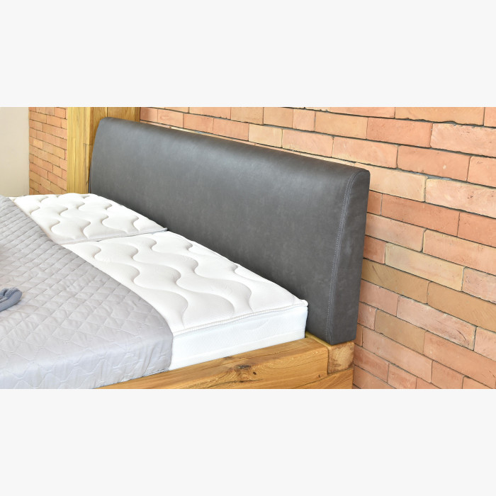 Nowoczesne łóżko z litego dębu z metalowymi nogami, Laura 180 x 200 , {PARENT_CATEGORY_NAME - 9
