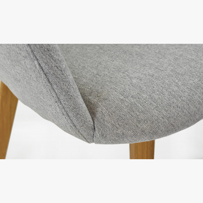 Krzesło z podłokietnikami - Bella, easy clean, siwe , {PARENT_CATEGORY_NAME - 7