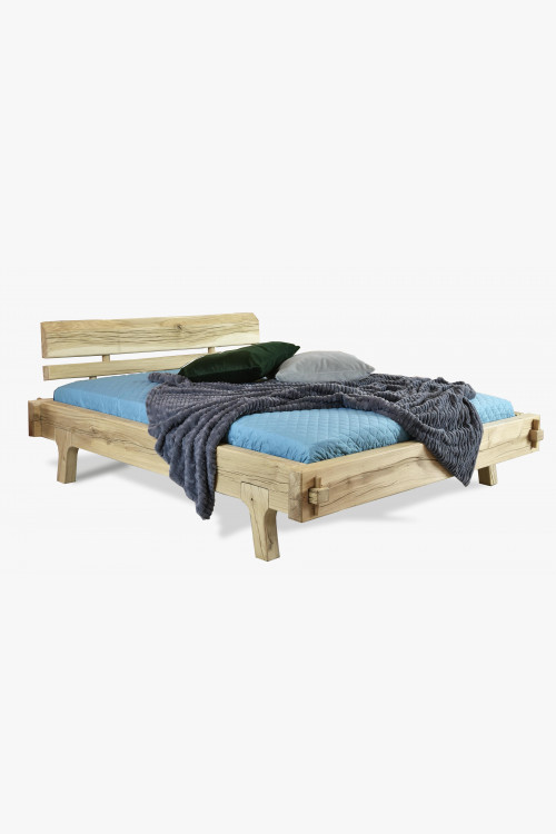 Ekologiczne łóżko dwuosobowe Greta, lity dąb 160 x 200 cm - 1