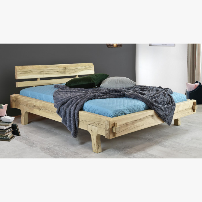 Ekologiczne łóżko dwuosobowe Greta, lity dąb 160 x 200 cm - 2