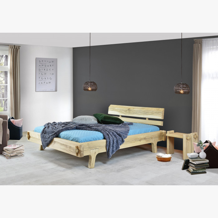 Ekologiczne łóżko dwuosobowe Greta, lity dąb 160 x 200 cm - 14
