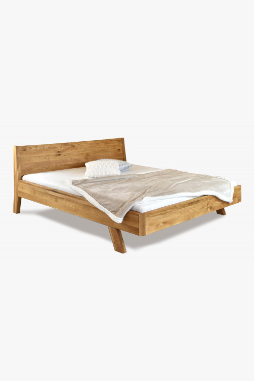 Jednoosobowe łóżko dębowe, Marina 90 x 200 cm , {PARENT_CATEGORY_NAME - 1