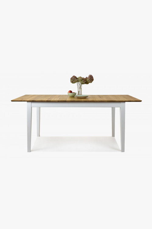 Stół z litego dębu, biały, Tomino 140 - 180 x 90 , {PARENT_CATEGORY_NAME - 1