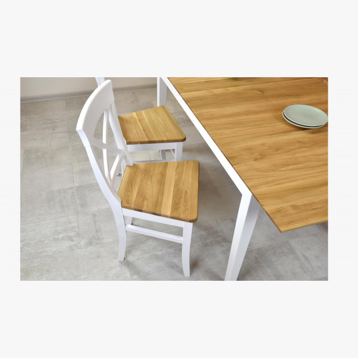 Krzesło dębowe Torina dąb + białe , {PARENT_CATEGORY_NAME - 9