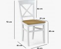 Krzesło dębowe Torina dąb + białe , {PARENT_CATEGORY_NAME - 11
