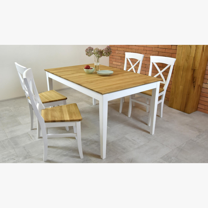 Stół do jadalni i krzesła z litego drewna w stylu rustykalnym, TominoTorina , {PARENT_CATEGORY_NAME - 2