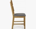 Krzesło dębowe Nora - szare - MEGA akcja , {PARENT_CATEGORY_NAME - 6