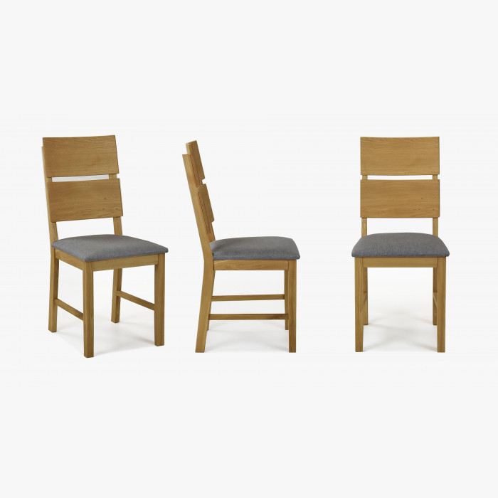 Krzesło dębowe Nora - szare - MEGA akcja , {PARENT_CATEGORY_NAME - 2