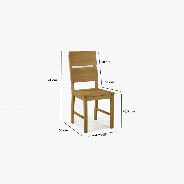 Krzesło dębowe Nora - szare - MEGA akcja , {PARENT_CATEGORY_NAME - 9