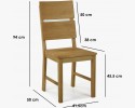 Krzesło dębowe Nora - Pu brown, MEGA akcja , {PARENT_CATEGORY_NAME - 8