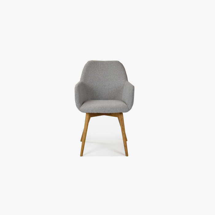 Designerskie krzesło z podłokietnikami, Sky jasnoszary , {PARENT_CATEGORY_NAME - 4