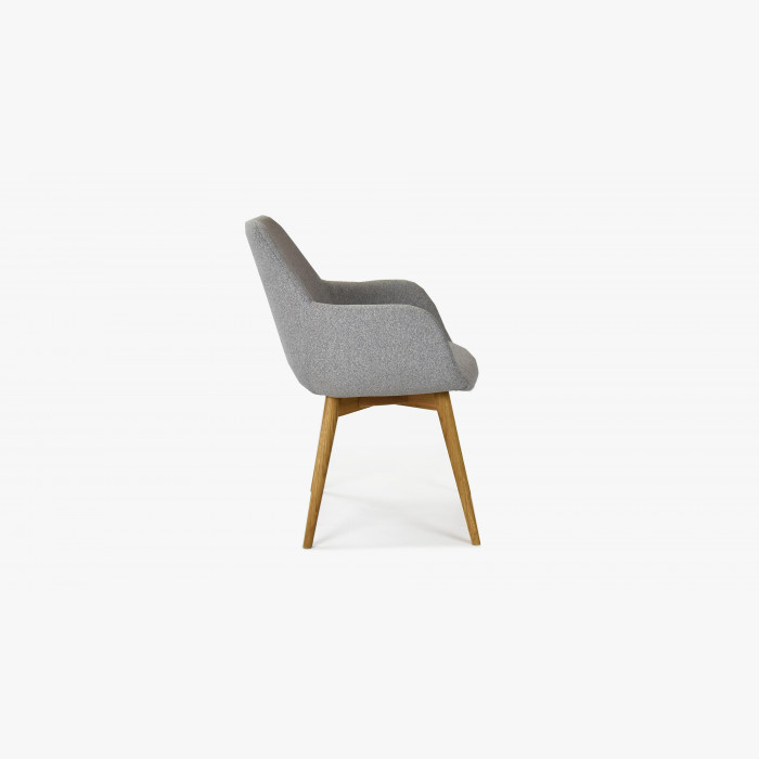 Designerskie krzesło z podłokietnikami, Sky jasnoszary , {PARENT_CATEGORY_NAME - 5