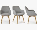 Designerskie krzesło z podłokietnikami, Sky jasnoszary , {PARENT_CATEGORY_NAME - 2
