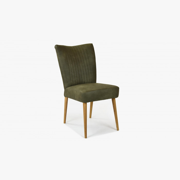 Eleganckie krzesło valencia - okrągłe nogi z dębu, oliwka , {PARENT_CATEGORY_NAME - 3