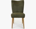 Eleganckie krzesło valencia - okrągłe nogi z dębu, oliwka , {PARENT_CATEGORY_NAME - 5