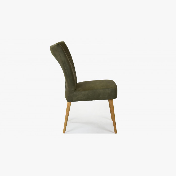 Eleganckie krzesło valencia - okrągłe nogi z dębu, oliwka , {PARENT_CATEGORY_NAME - 6