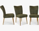 Eleganckie krzesło valencia - okrągłe nogi z dębu, oliwka , {PARENT_CATEGORY_NAME - 2