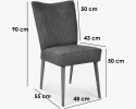 Eleganckie krzesło valencia - okrągłe nogi z dębu, oliwka , {PARENT_CATEGORY_NAME - 8