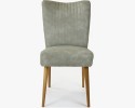 Eleganckie krzesło Valencia - okrągłe nogi dąb, szara mięta , {PARENT_CATEGORY_NAME - 5