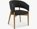 Luksusowe krzesło do jadalni czarne- LILY , {PARENT_CATEGORY_NAME - 3