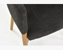 Luksusowe krzesło do jadalni czarne- LILY , {PARENT_CATEGORY_NAME - 7