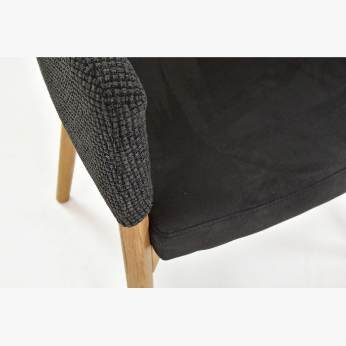 Luksusowe krzesło do jadalni czarne- LILY , {PARENT_CATEGORY_NAME - 7