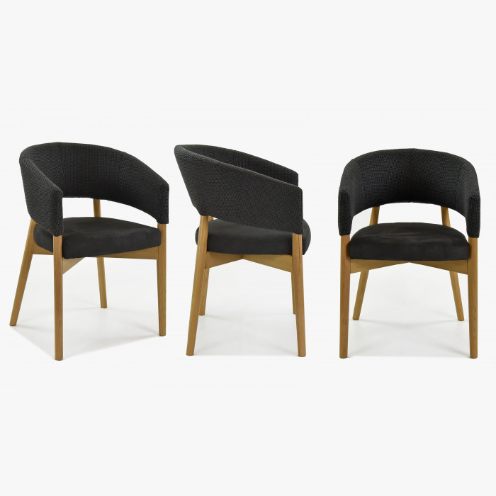 Luksusowe krzesło do jadalni czarne- LILY , {PARENT_CATEGORY_NAME - 9