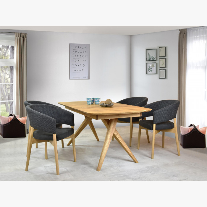 Designerski stół rozkładany z litego dębu, Anor 180-220 x 90 cm , {PARENT_CATEGORY_NAME - 6