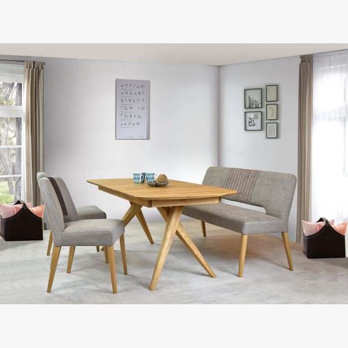 Designerski stół rozkładany z litego dębu, Anor 180-220 x 90 cm , {PARENT_CATEGORY_NAME - 7