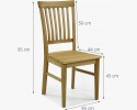 Krzesełko z litego drewna dębowego, Rain , {PARENT_CATEGORY_NAME - 9