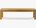 Ławka z litego drewna dębowego, Kobi 140 cm , {PARENT_CATEGORY_NAME - 1