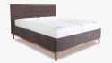Łóżko tapicerowane na nogach ze schowkiem 180x 200, brązowe Mercur , {PARENT_CATEGORY_NAME - 3