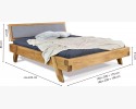 Luksusowe łóżko wykonane z belek dębowych, dwuosobowe Spider 160 x 200 , {PARENT_CATEGORY_NAME - 10