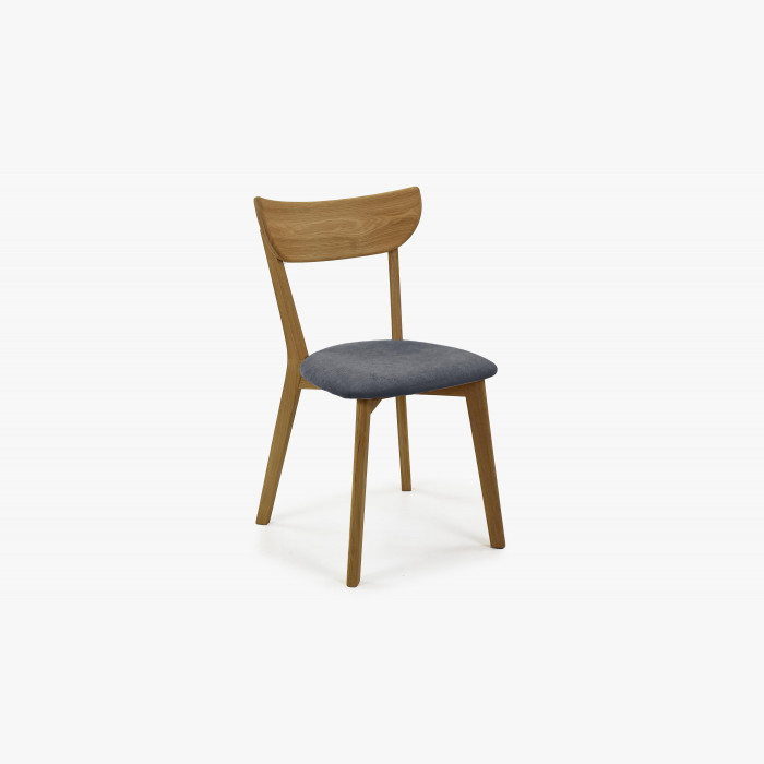 Nowoczesne krzesło Eva z drewna dębowego, siedzisko antracyt , {PARENT_CATEGORY_NAME - 3