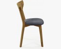 Nowoczesne krzesło Eva z drewna dębowego, siedzisko antracyt , {PARENT_CATEGORY_NAME - 5
