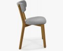 Krzesło tapicerowane - nogi dąb, Amisa szare , {PARENT_CATEGORY_NAME - 6
